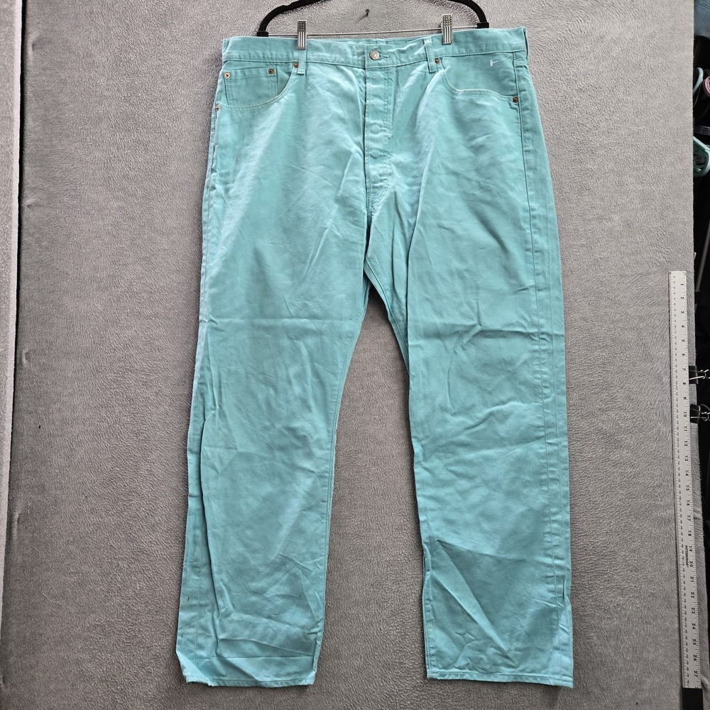 Levi's 501 Men Jeans 44X32 Blue Original Fit Straight Leg Button Fly Baggy 30"